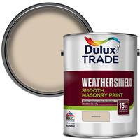 Dulux Trade Weathershield Smooth Masonry Paint 5L in Sandstone