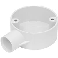 Profix 25mm PVC Conduit Box 1 Way End Box in White