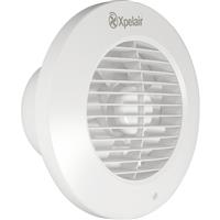 Xpelair Simply Silent DX150R 150mm Round Extractor Fan Timer in White ABS