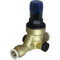 Reliance Valves 312 Compact Pressure Reducing Valve - Push Fit 15mm in Gold Dzr Brass
