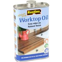 Rustins Worktop Oil 500ml in Natural Beech