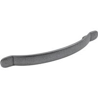 Hafele Smooth Natural Iron Handle 128mm in Black