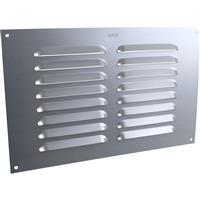Louvre Vent 9" x 6" in Silver Aluminium