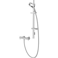 Methven Aio "Aurajet" Cool to touch Bar Mixer Shower Kit in Chrome