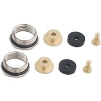 Unbranded 3/4" Adaptor Kit for Tap Conversions 1/2" to 3/4" (2 Pack) in Chrome Rubber