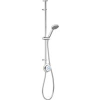 Aqualisa Quartz Classic Smart Digital Exposed Thermostatic Shower HP/Combi Ceiling Fed in Chrome Stainless Steel