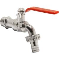 Pegler Yorkshire Pegler PB50 Hose Union Bib Tap 15mm x 1/2" in Chrome Brass