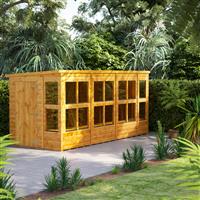 Powersheds Power Pent Potting Shed 14' x 6' in Natural Timber