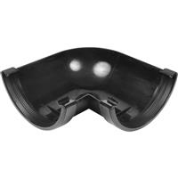 Aquaflow 150mm 90deg Gutter Angle in Black PVCU