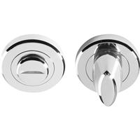 Serozzetta Thumbturn Escutcheon Polished Chrome in Silver