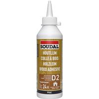 Soudal Wood Adhesive D2 NL-FR-DE-EN 250g in White