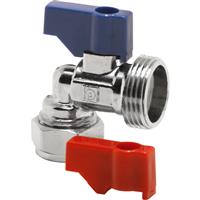 Pegler Yorkshire Pegler Washing Machine Valve Elbow 15mm x 3/4" in Chrome Brass