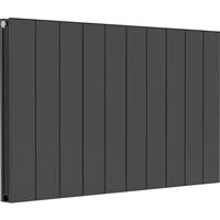 Towelrads Ascot Single Panel Designer Radiator 600 x 1022mm 2480Btu in Anthracite Aluminium