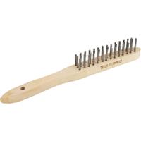 SIP Wire Brush Stainless Steel 3 Row Wood