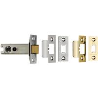 Eurospec Heavy Sprung Tubular Latch 76mm - / Satin Stainless Steel in Brass