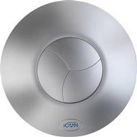 Airflow Extractor Fan Cover iCON60 in Silver ABS