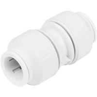 JG Speedfit Equal Straight Coupler 15mm in White Plastic