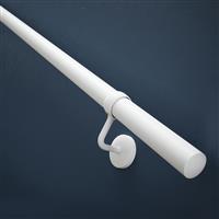 Rothley Indoor Handrail Kit Matt 3.6m in White Stainless Steel