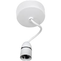 Wessex Electrical Wessex Pendant Set T2 6" in White Plastic