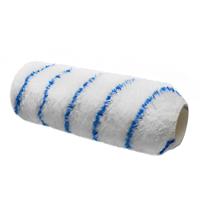 Pinnacle Polyester/Acrylic Blue Stripe Roller Sleeve 9" Long Pile in White