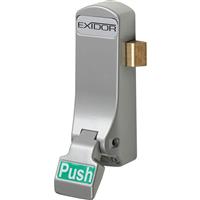 Exidor Push Pad in Silver Steel