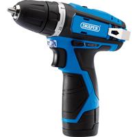 Draper 12V Cordless Drill Driver 1 x 1.5Ah in Blue