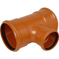 Aquaflow Unequal Junction 160mm 160 x 160 x 110mm 87.5deg Triple in Terracotta