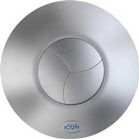 Airflow Extractor Fan Cover iCON30 in Silver ABS