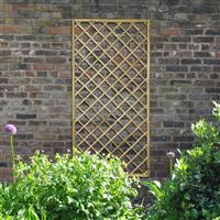Forest Garden Hidcote Lattice 180cm x 90cm (4 Pack) in Natural Timber