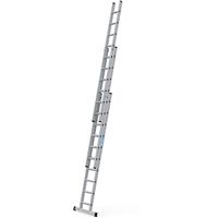 Zarges Everest Extension Ladder 3 x 10 D-Rung 2970 x 500 x 190mm Plastic