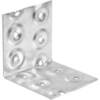 BPC Fixings Nail Plate Angle Bracket 100 x 100 x 100mm (10 Pack) Galvanised Steel