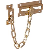 Door Chain Brass Plated in Gold