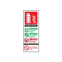 Centurion Fire Extinguisher Sign Carbon Dioxide