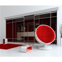 Coburn Double 60X Two-Door System 1.5m opening (Set) in Silver/Other Aluminium/Nylon