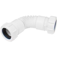 McAlpine Flexi Waste Connector 1 1/4" Uni Outlet x Uni Outlet FLEXCON3 in White