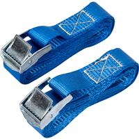 Thorsen Cam Buckle 25mm x 2.5m No hooks (2 Pk) in Blue Polyester