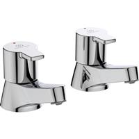 Ideal Standard Calista Taps Bath Pillar (2 Pack) in Chrome Brass