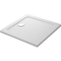 Mira Flight Safe Square Shower Tray 800 x 800mm in White Acrylic Stone Resin