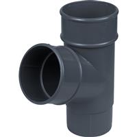 Aquaflow 68mm Pipe Branch 112.5deg in Anthracite Grey PVCU