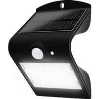 Luceco SOLAR Guardian 1.5W PIR Wall Light IP65 220lm in Black Polycarbonate