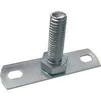 Made4Trade Backplate for Euro Clips Male M10 (5 Pack) in Silver Steel