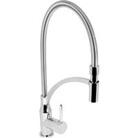 Deva Waddesdon Pull Out Mono Mixer Kitchen Tap in Chrome Brass