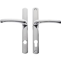Yale PVCu TS007 2 Star Platinum Security Handle Polished (Pair) in Chrome Steel