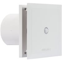 Airflow QuietAir Extractor Fan 100mm Motion Sensor/Timer in White ABS
