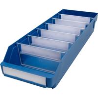 Barton Blue Shelf Bin 500 x 180 x 95mm (20 Pk) Steel