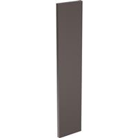 Kitchen Kit Flatpack J-Pull Kitchen Cabinet Filler Super Gloss 715x146mm in Graphite Mdf