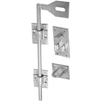 Perry Lockable Surface Bolt 24" in Silver Galvanised Steel