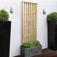 Forest Garden Pressure Treated Vertical Slatted Screen 180cm(h) x 60cm(w) (5 Pack) in Natural Timber