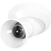 Crabtree Batten Lampholder Angled in White Plastic