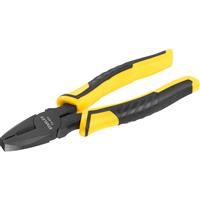 Stanley Control Grip Combination Pliers 180mm in Yellow Carbon Steel